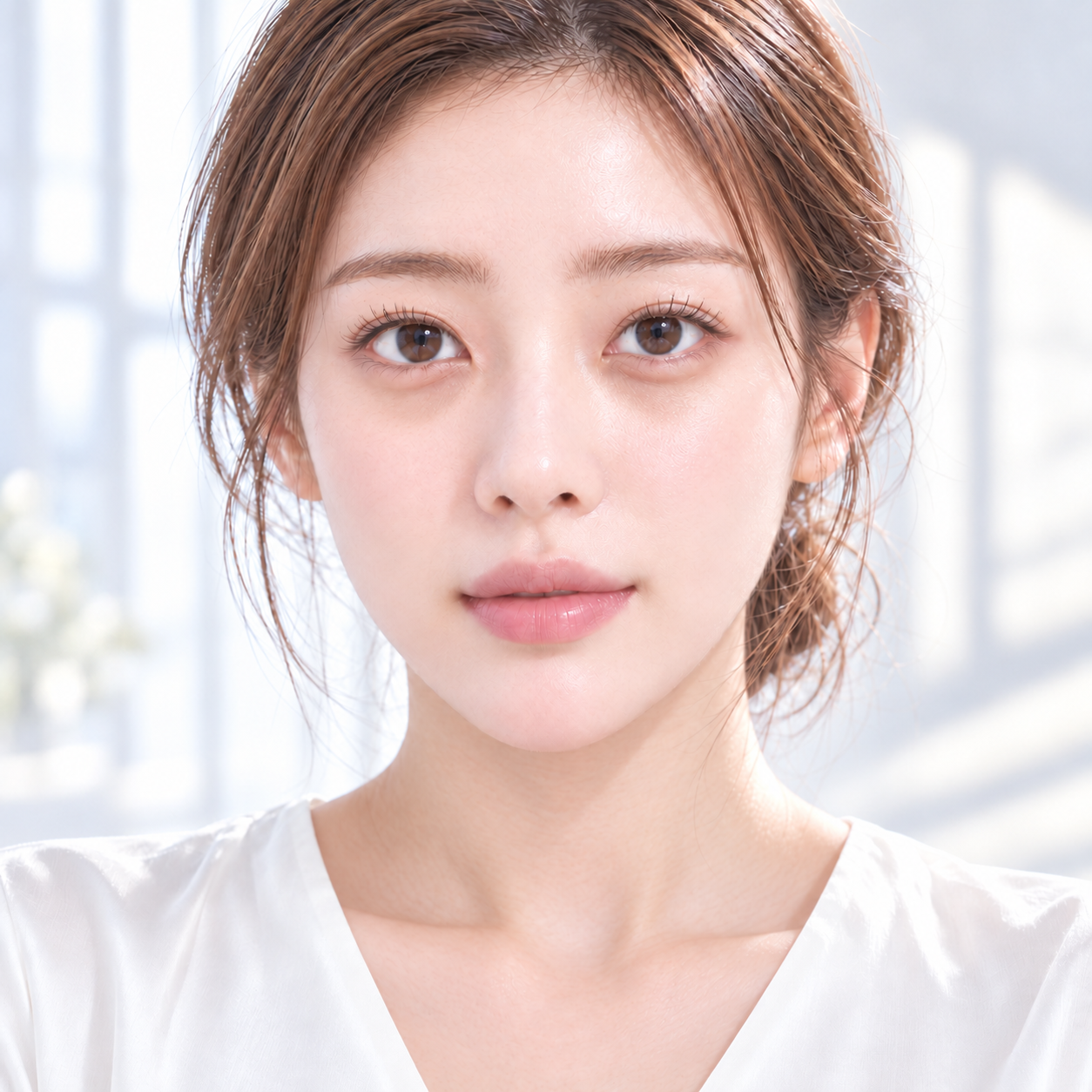 눈 밑 그림자를 강조한 연출 이미지